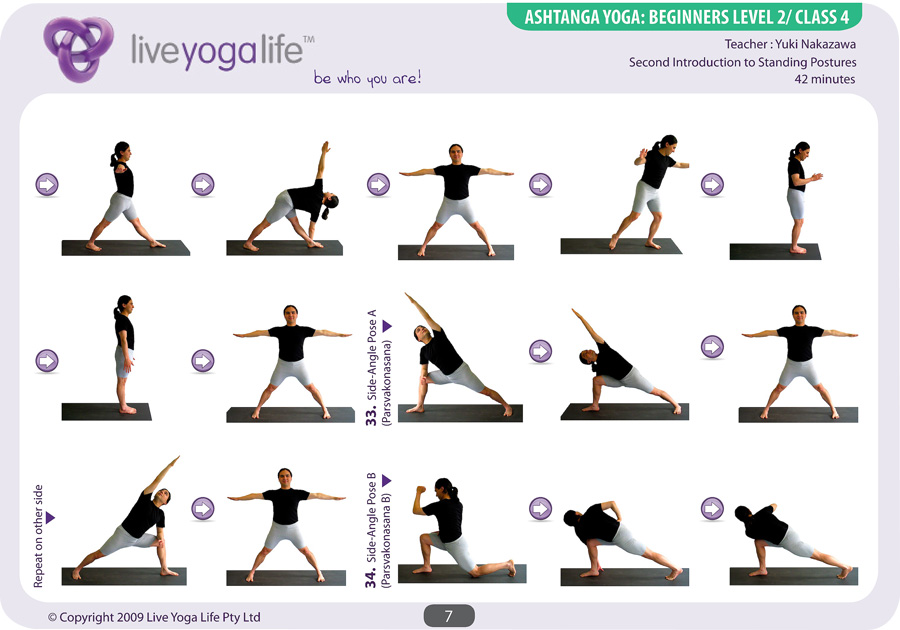 Yoga Live poses Class   yoga Beginners Yoga beginners  4 Ashtanga for Life videos