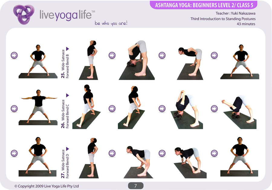 yoga Ashtanga  poses  5 Beginners list Life  Live beginners Yoga Class for Yoga