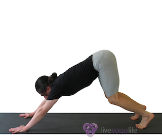 Yoga Pose Bend knees look forward