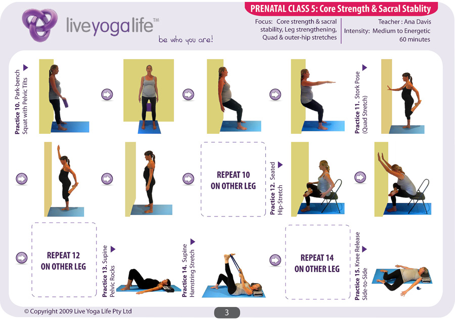 Prenatal Yoga Complete Set (Classes 1 to 7) | Live Yoga Life