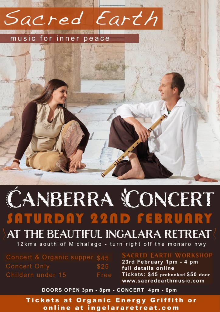 Sacred Earth Canberra Performance February 2014